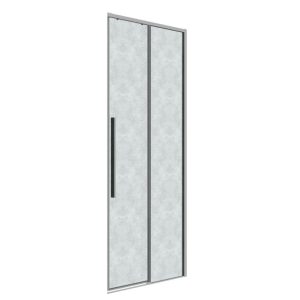 Душевая дверь Grossman Galaxy 100 правая Хром / Шиншила 1/2.K33.01.10.10.02