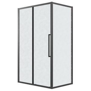 Душевой уголок Grossman Cosmo 120х70 Черный / Шиншила 120.K33.02.1270.21.02