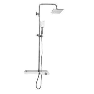Душевая система Санакс с изливом Хром / Белый 3073