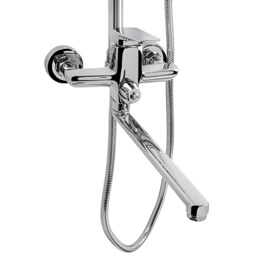 Душевая система Санакс с изливом Хром глянцевый 8575 Душевая система Санакс с изливом Хром глянцевый 8575 — изображение 2