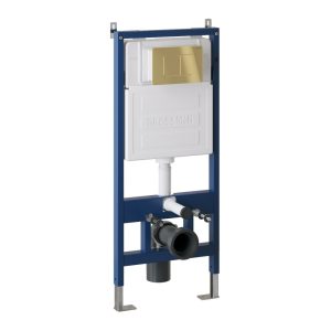 Инсталляция Grossman для скрытого монтажа унитаза + клавиша смыва Classic Золото глянцевый 97.04.30M