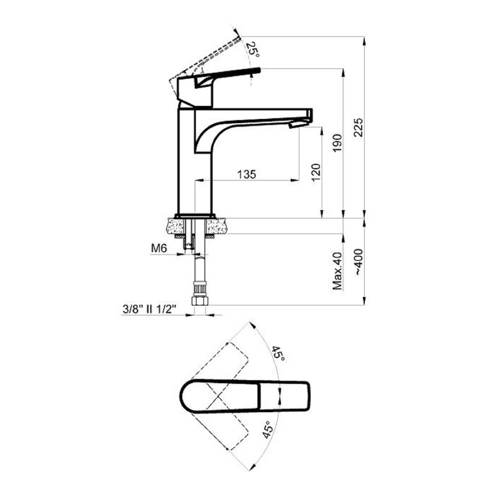 Смеситель для раковины Azario Treya Хром глянцевый AZ-15684501 Смеситель для раковины Azario Treya Хром глянцевый AZ-15684501 — изображение 2