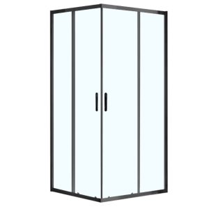 Душевой уголок Azario Milton 100х100 Черный / Прозрачное AZ-ND1142 1000 Black