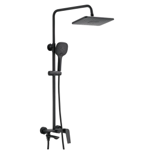 Душевая система Belz B533 с изливом Черный матовый B24533-7