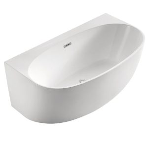 Ванна акриловая Azario Cambridge 180х88 в комплекте с сифоном и металлической рамой Белый CAM18090