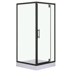 Душевой уголок Loranto Sunway 90х90 с поддоном Черный / Прозрачное CS-604A 90