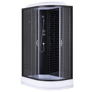 Душевая кабина Loranto Sunway 120х80 левая Черный / Прозрачное CS-66120-20L GB 120