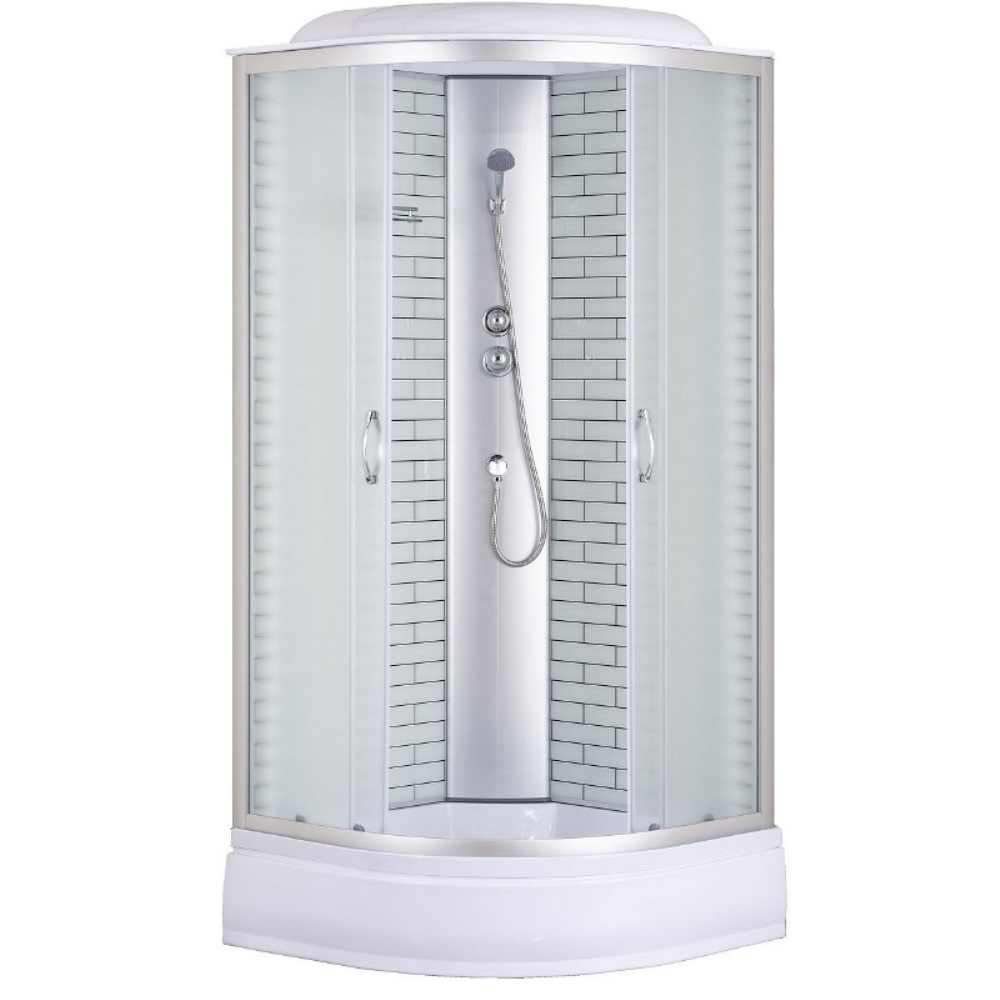 Душевая кабина Loranto Sunway 90х90 Хром / Матовое CS-6690-25FW 90 Душевая кабина Loranto Sunway 90х90 Хром / Матовое CS-6690-25FW 90