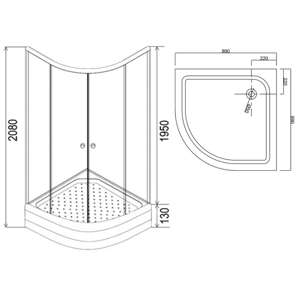 Душевой уголок Loranto Sunway 90х90 Сатин / Матовое CS-8015S 90*90*195 Душевой уголок Loranto Sunway 90х90 Сатин / Матовое CS-8015S 90*90*195 — изображение 3