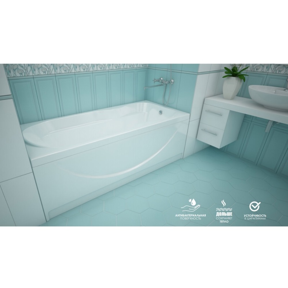 Ванна акриловая Loranto Vancouver 170х75 Белый CS00064832 Ванна акриловая Loranto Vancouver 170х75 Белый CS00064832 — изображение 3