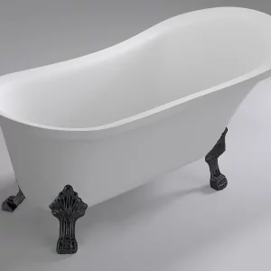 Ванна акриловая Comforty BA 160х72 ножки + донный клапан черный Белый BA102BL Ванна акриловая Comforty BA 160х72 ножки + донный клапан черный Белый BA102BL