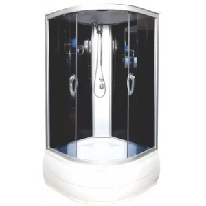 Душевая кабина Водный мир 90х90, Хром / Тонированное, Высокий поддон