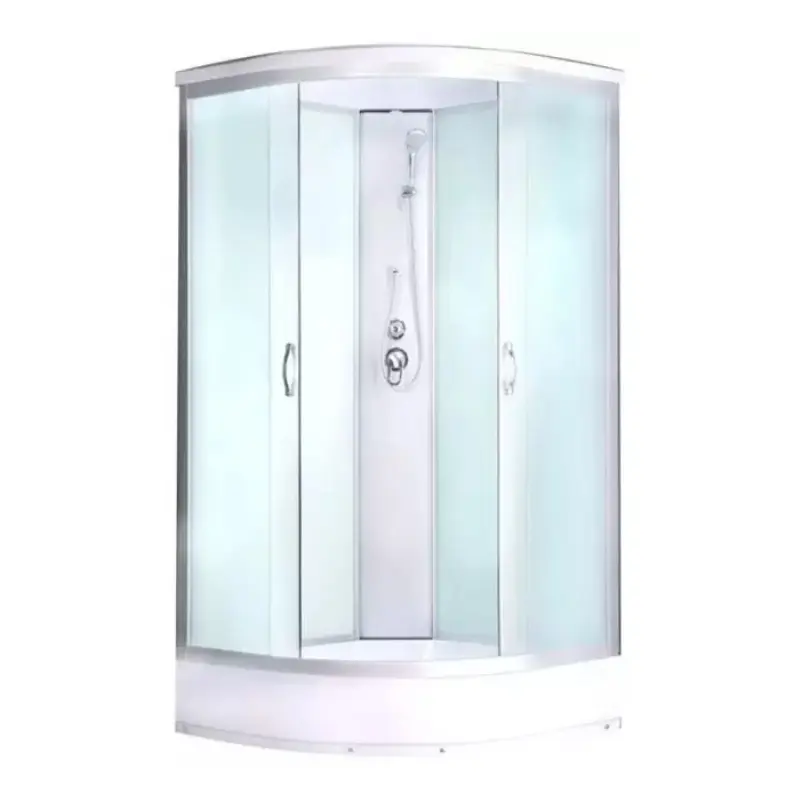 Душевая кабина Водный мир 100х100 Хром / Матовое низкий поддон ВМ-883 Е 100Б Душевая кабина Водный мир 100х100 Хром / Матовое низкий поддон ВМ-883 Е 100Б