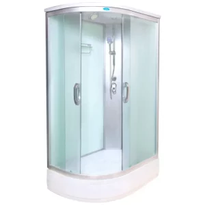 Душевая кабина Водный мир 120х80, Хром / Матовое, Низкий поддон правая