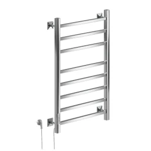 Полотенцесушитель электрический Санприз Квадро П8 500*800 11109 Хром глянцевый диммер слева
