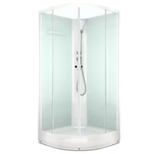 Душевая кабина Domani-Spa Eko Delight Slim без электрики 90х90 Белый, Поддон низкий