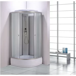 Душевая кабина Водный мир 80х80 ,Хром / Матовое, Низкий поддон