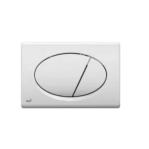 Кнопка смыва Alcaplast овальная белая Кнопка смыва Alcaplast овальная белая