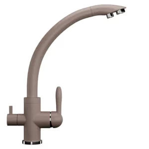 Смеситель для кухни Ulgran Classic U-017 с подключением к фильтру U-017-302 Песочный