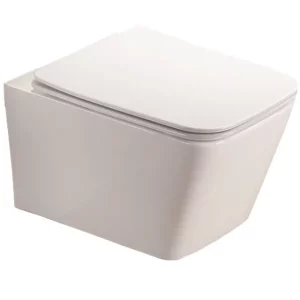 Унитаз подвесной Azario Nova + с сиденьем Белый AZ-2216 SP