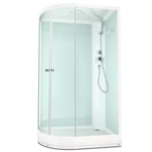 Душевая кабина Domani-Spa Delight Slim правая без электрики 120х80 Белый, Поддон низкий