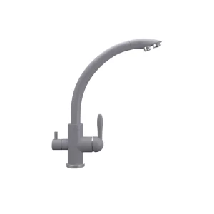 Смеситель для кухни Ulgran Quartz с подключением к фильтру UQ-017-05 Бетон