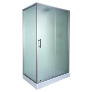 Душевая кабина Водный мир 120х80, Хром / Матовое, Низкий поддон правая