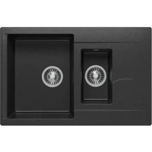 Мойка кухонная Polygran Brig 77 621404 Черный матовый