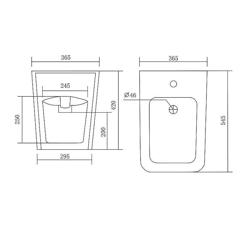 Биде напольное Aquatek Либра Белый AQ1266-00 Биде напольное Aquatek Либра Белый AQ1266-00 — изображение 2