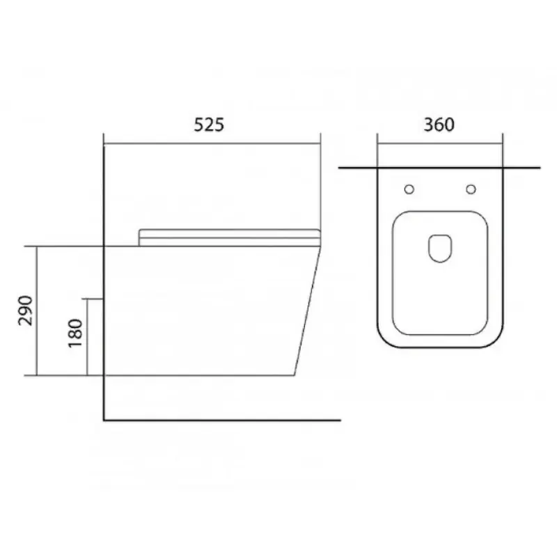 Унитаз подвесной Aquatek Либра New с крышкой-сиденье Белый AQ0530N-00 Унитаз подвесной Aquatek Либра New с крышкой-сиденье Белый AQ0530N-00 — изображение 2