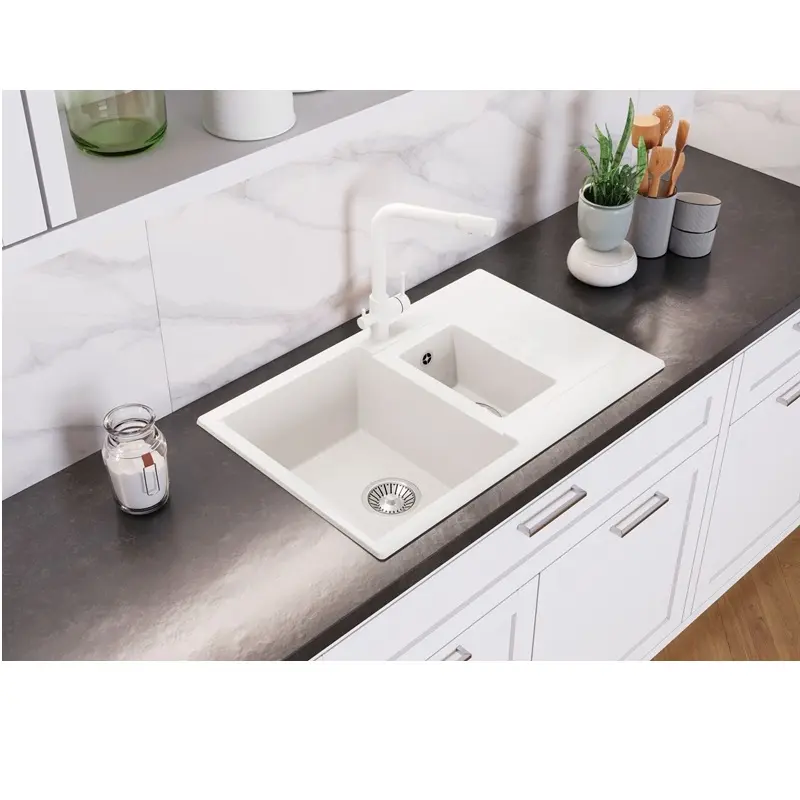 Мойка кухонная Polygran Brig 77 621435 Песочный Мойка кухонная Polygran Brig 77 621435 Песочный — изображение 2