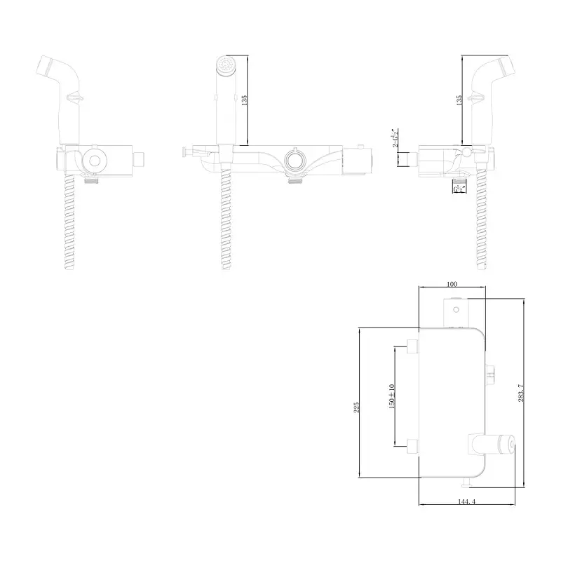 Душ гигиенический Lemark Solo LM7169CW Хром / Белый Душ гигиенический Lemark Solo LM7169CW Хром / Белый — изображение 2