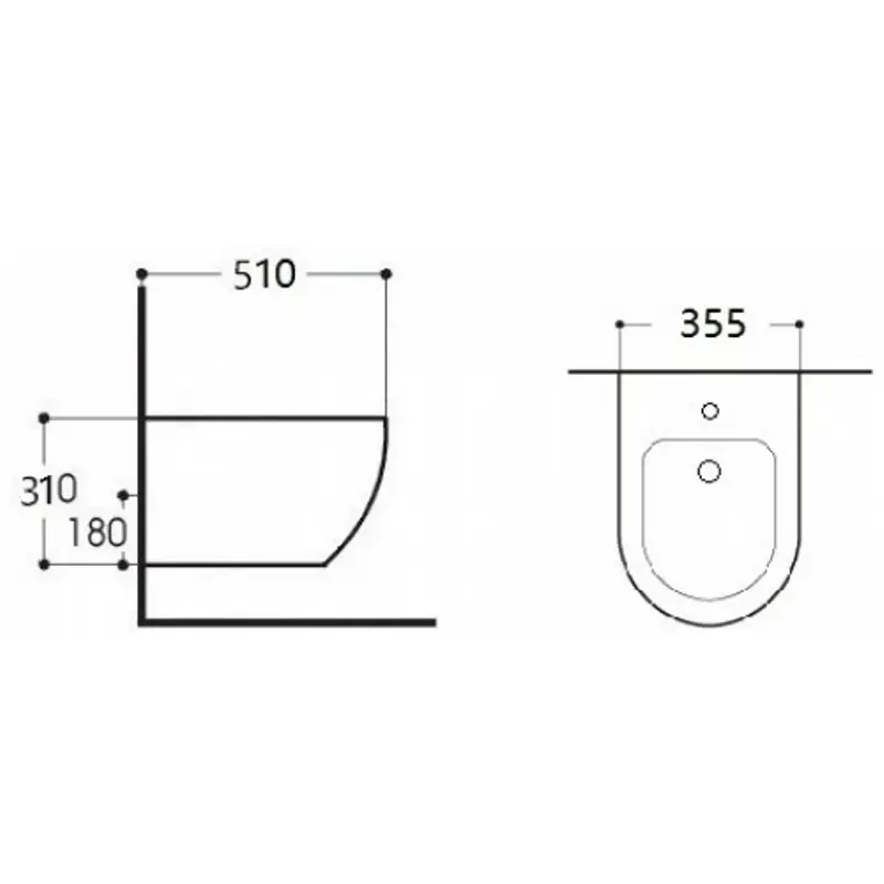 Биде подвесное Aquatek Европа Белый матовый AQ1016-MW Биде подвесное Aquatek Европа Белый матовый AQ1016-MW — изображение 2
