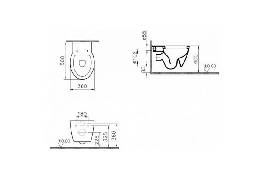 Унитаз подвесной Vitra Sunrise с сиденьем микролифт Унитаз подвесной Vitra Sunrise с сиденьем микролифт — изображение 3