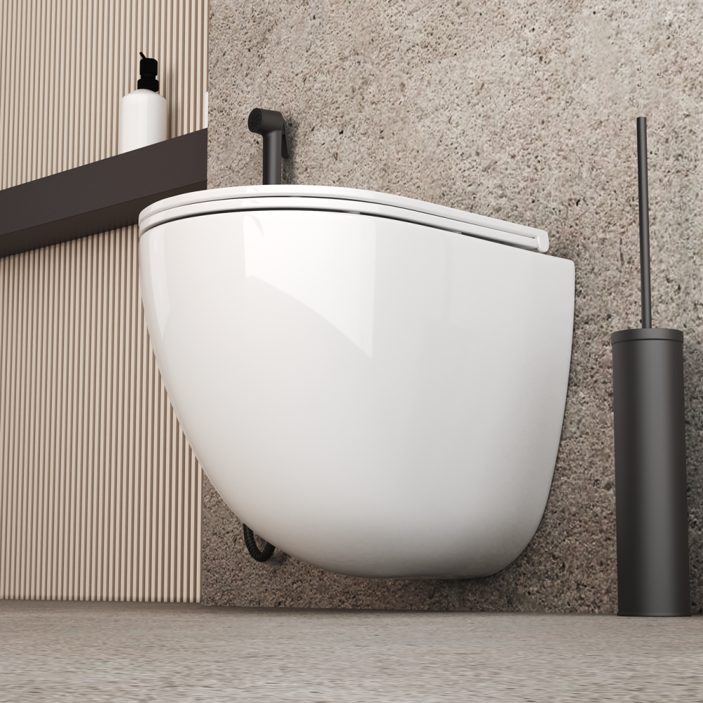 Унитаз подвесной Grossman Tornado с крышкой-сиденье Белый глянцевый GR-4455SQC Унитаз подвесной Grossman Tornado с крышкой-сиденье Белый глянцевый GR-4455SQC — изображение 3