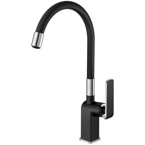 Смеситель для кухни Haiba HB548-7 Черный / Хром HB73548-7