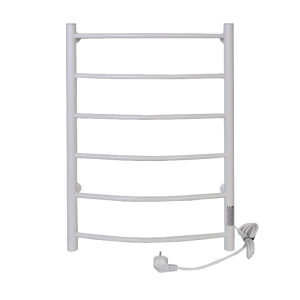 Полотенцесушитель электрический Тера Ребро 50х80 диммер Белый матовый ПСК-10-03д.б