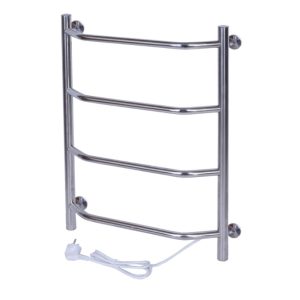 Полотенцесушитель электрический Тера Виктория 40х60 кнопка включения, телескоп.держатели Хром глянцевый ПСК-11-01