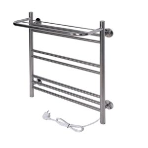 Полотенцесушитель электрический Тера Богема 50х60 кнопка включения, телескоп.держатели Хром глянцевый ПСК-14-05