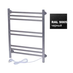 Полотенцесушитель электрический Тера Богема 40х60 кнопка включения, телескоп.держатели Черный матовый ПСК-15-01ч Полотенцесушитель электрический Тера Богема 40х60 кнопка включения, телескоп.держатели Черный матовый ПСК-15-01ч