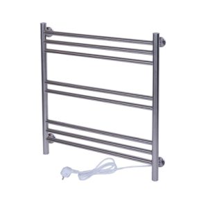 Полотенцесушитель электрический Тера Богема 50х60 кнопка включения, телескоп.держатели Хром глянцевый ПСК-15-02