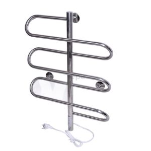 Полотенцесушитель электрический Тера Винтаж 50х70 регулятор температуры, таймер Хром глянцевый ПСН-38-02