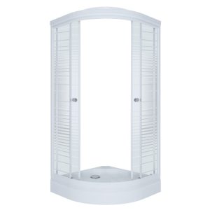 Душевой уголок Triton Полосы 100х100 Белый / С узором Щ0000061793