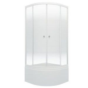 Душевой уголок Triton Лайт 90х90 Белый / С узором Щ0000061801