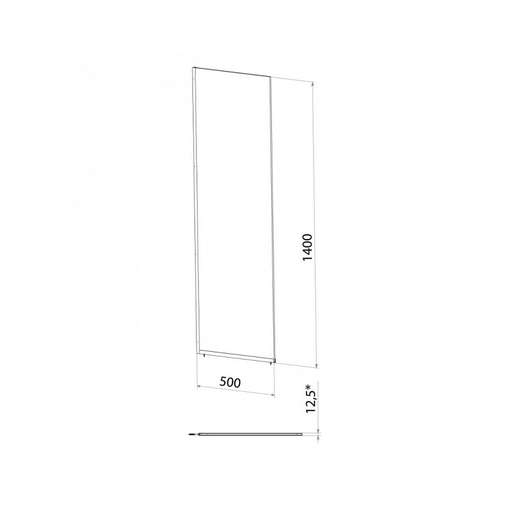 Шторка для ванны Triton Статик 50 Хром / Прозрачное Щ0000067406 Шторка для ванны Triton Статик 50 Хром / Прозрачное Щ0000067406 — изображение 4