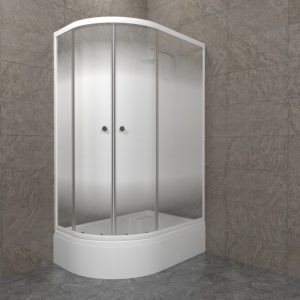 Душевой уголок Triton Коралл-Лайт 120х80 правый с поддоном В Белый / Матовый Щ0000068952